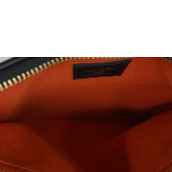 LOUIS VUITTON Coussin BB Monogram Embossed Leather Shoulder Bag Black