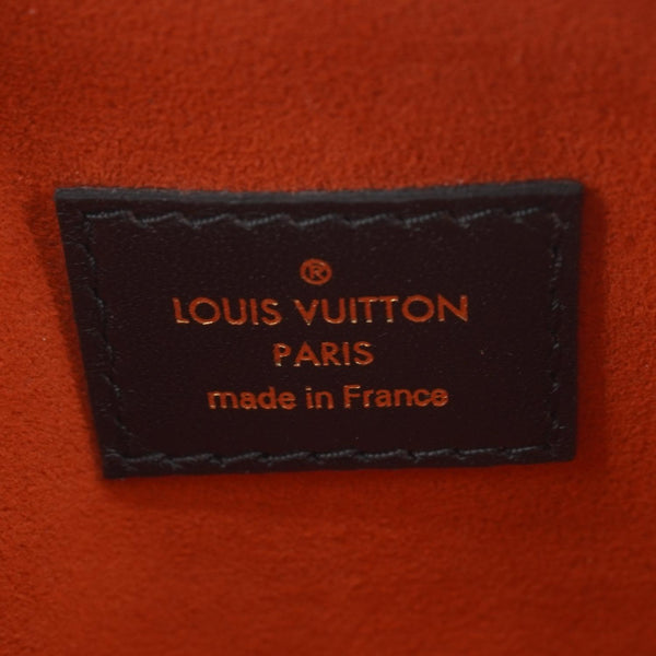 LOUIS VUITTON Coussin BB Monogram Embossed Leather Shoulder Bag Black