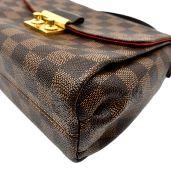 LOUIS VUITTON Croisette Damier Ebene Crossbody Bag Brown