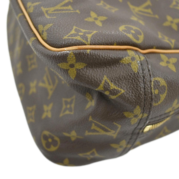 LOUIS VUITTON Deauville Bowling Monogram Canvas Satchel Bag Brown