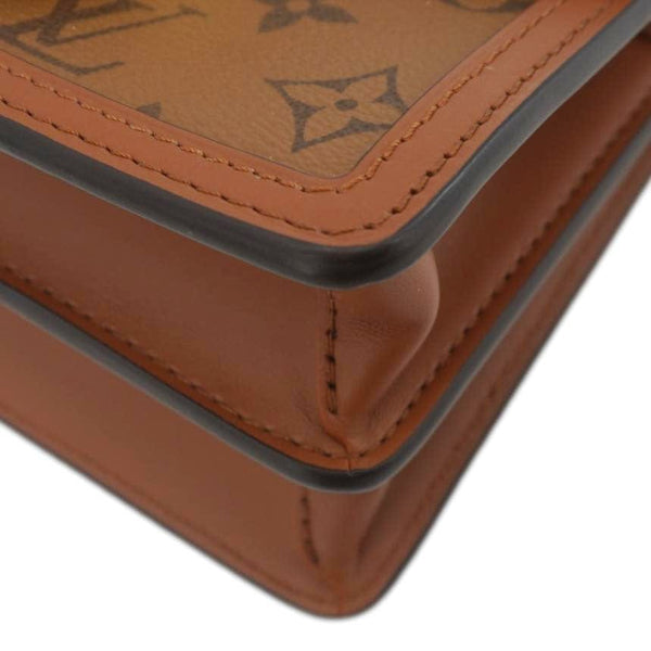 LOUIS VUITTON Dauphine Mini Monogram Reverse Canvas Shoulder Bag Brown