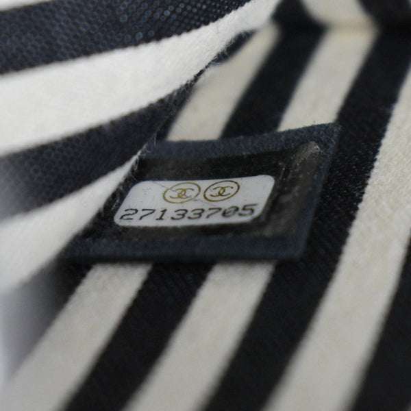 CHANEL CC Flap Chevron Stitched Leather Shoulder Bag Black