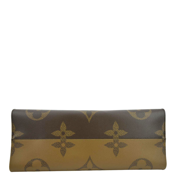 LOUIS VUITTON Onthego GM Giant Monogram Canvas Tote Bag Brown