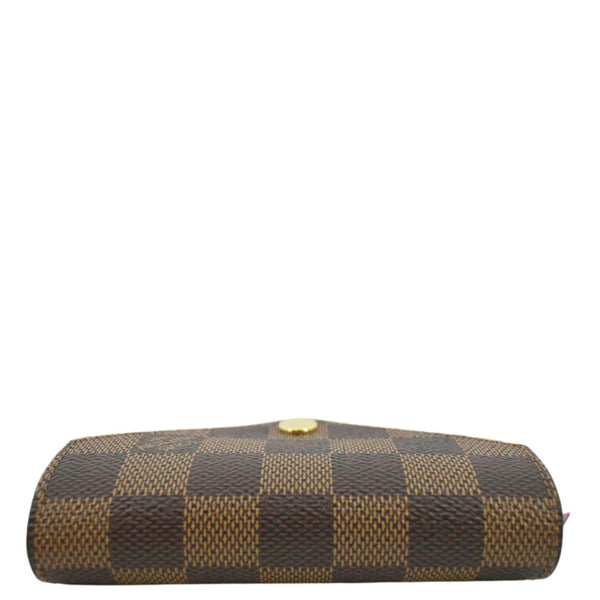 LOUIS VUITTON Victorine Damier Ebene Canvas Wallet Brown