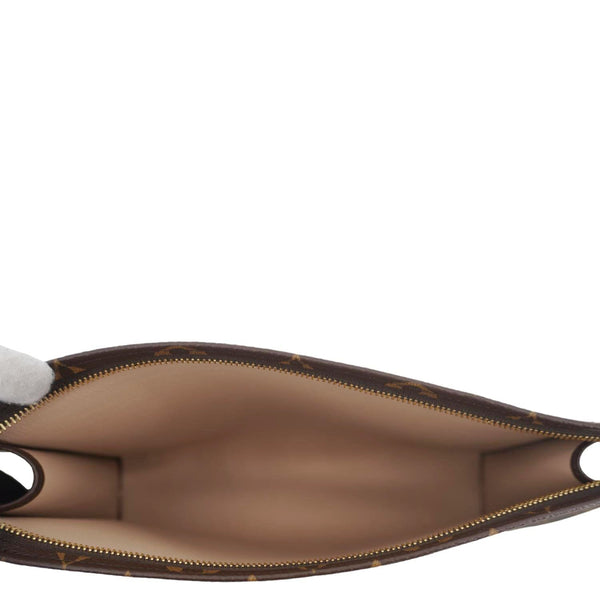 LOUIS VUITTON Poche Toilette NM Monogram Canvas Toiletry Pouch Brown