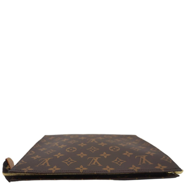 LOUIS VUITTON Poche Toilette NM Monogram Canvas Toiletry Pouch Brown