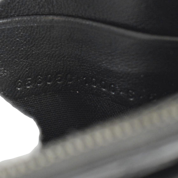 BALENCIAGA Hourglass Leather Chain Wallet Shoulder Bag Black