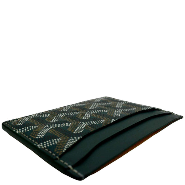 GOYARD Saint Sulpice Monogram Canvas Card Holder Green