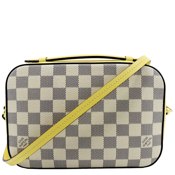 LOUIS VUITTON Saintonge Damier Azur Crossbody Bag White