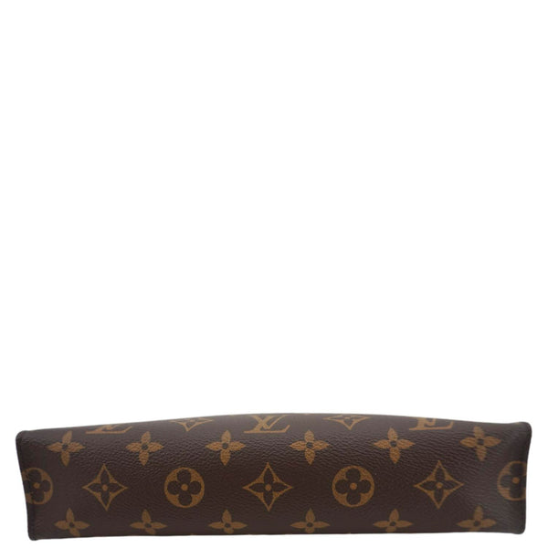 LOUIS VUITTON Poche Toilette NM Monogram Canvas Toiletry Pouch Brown