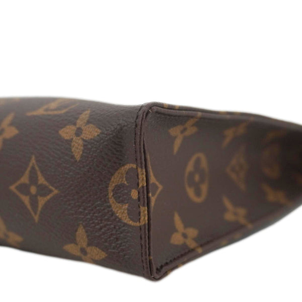 LOUIS VUITTON Poche Toilette NM Monogram Canvas Toiletry Pouch Brown
