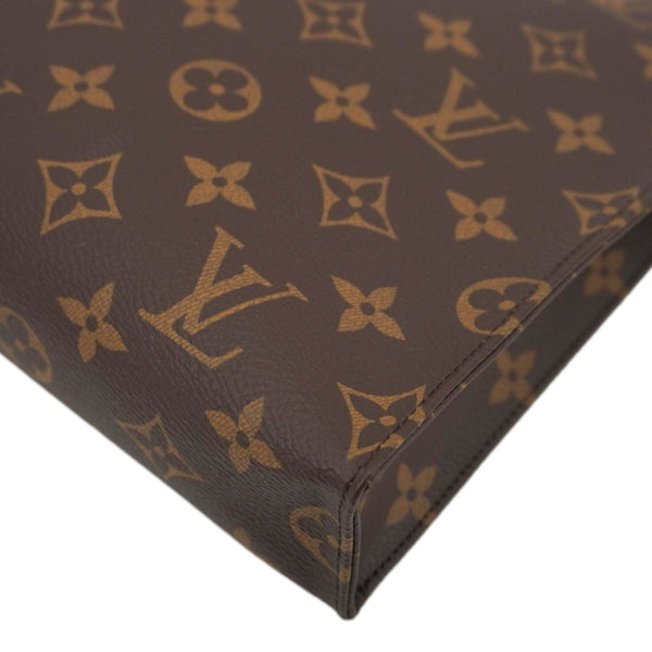 LOUIS VUITTON Poche Toilette NM Monogram Canvas Toiletry Pouch Brown