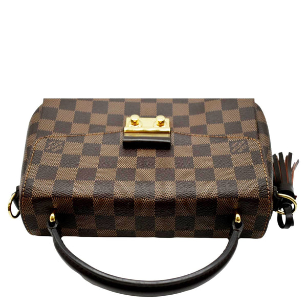 LOUIS VUITTON Croisette Damier Ebene Crossbody Bag Brown