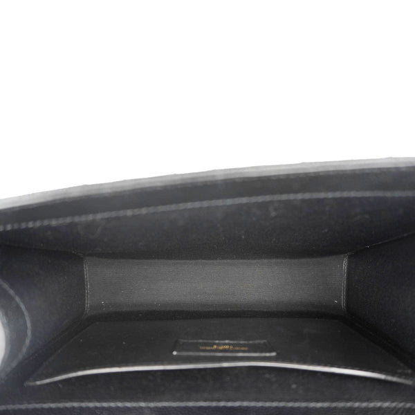 YVES SAINT LAURENT Envelope Medium Grain De Poudre Leather Shoulder Bag Black