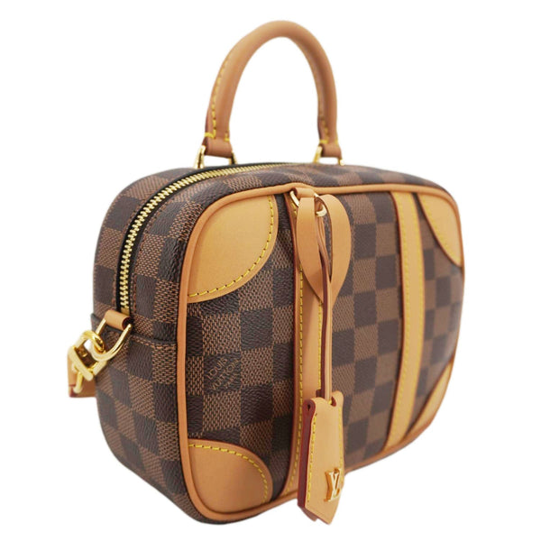 LOUIS VUITTON Valisette Souple BB Damier Ebene Shoulder Bag Brown