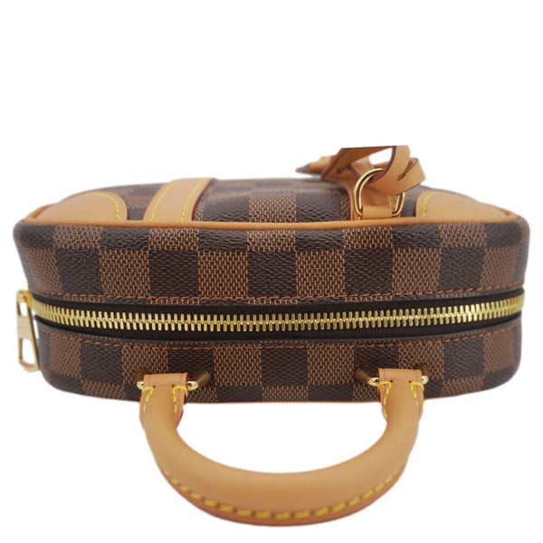 LOUIS VUITTON Valisette Souple BB Damier Ebene Shoulder Bag Brown
