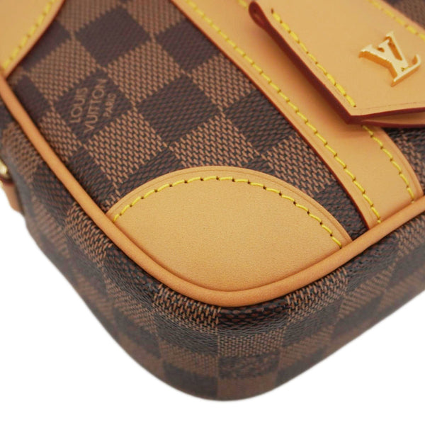 LOUIS VUITTON Valisette Souple BB Damier Ebene Shoulder Bag Brown