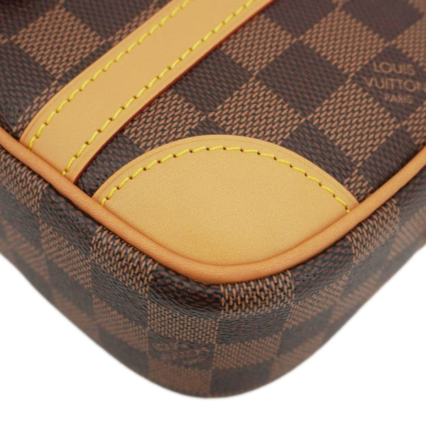 LOUIS VUITTON Valisette Souple BB Damier Ebene Shoulder Bag Brown