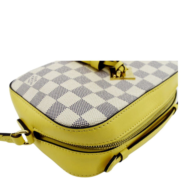 LOUIS VUITTON Saintonge Damier Azur Crossbody Bag White
