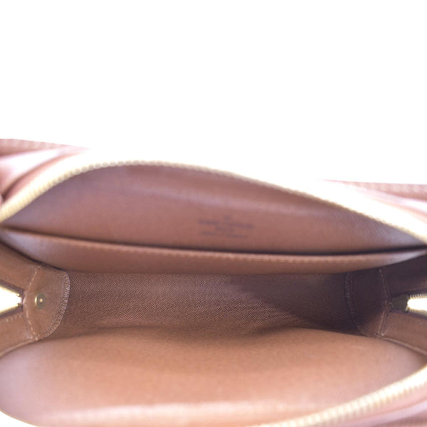 LOUIS VUITTON Orsay Monogram Canvas Clutch Bag Brown