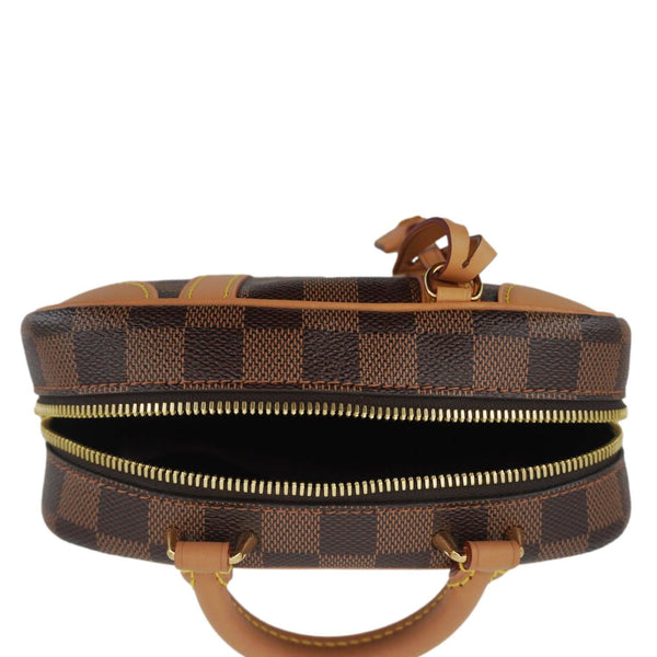 LOUIS VUITTON Valisette Souple BB Damier Ebene Shoulder Bag Brown