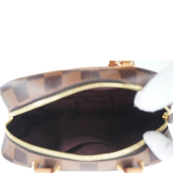 LOUIS VUITTON Valisette Souple BB Damier Ebene Shoulder Bag Brown