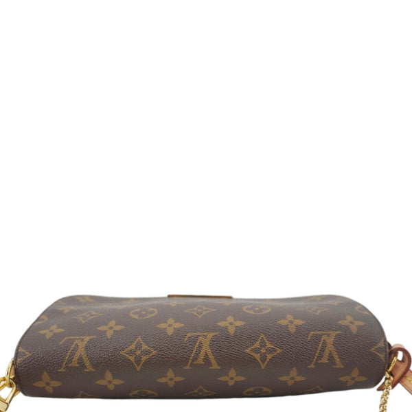 LOUIS VUITTON Favorite MM Monogram Canvas Shoulder Bag Brown