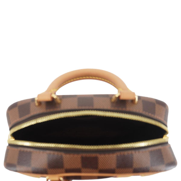 LOUIS VUITTON Valisette Souple BB Damier Ebene Shoulder Bag Brown