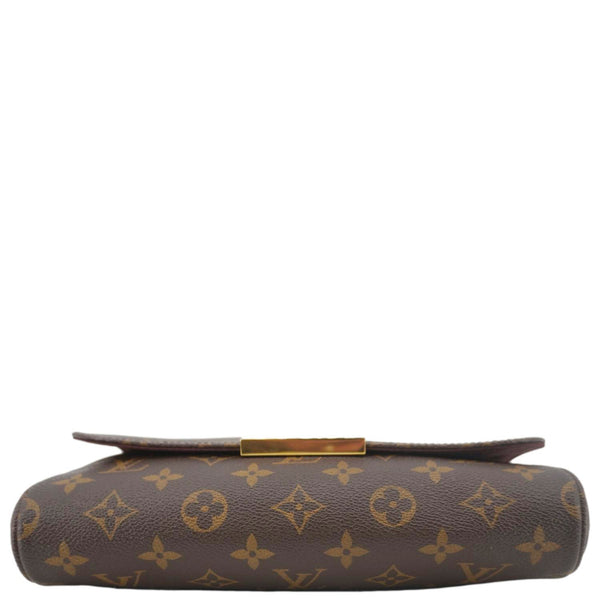 LOUIS VUITTON Favorite MM Monogram Canvas Shoulder Bag Brown