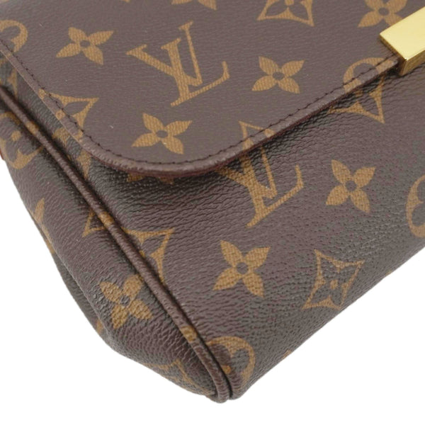 LOUIS VUITTON Favorite MM Monogram Canvas Shoulder Bag Brown