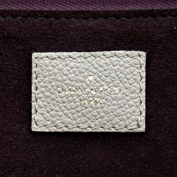 LOUIS VUITTON Neverfull MM Monogram Empreinte Tote Bag Tourterelle