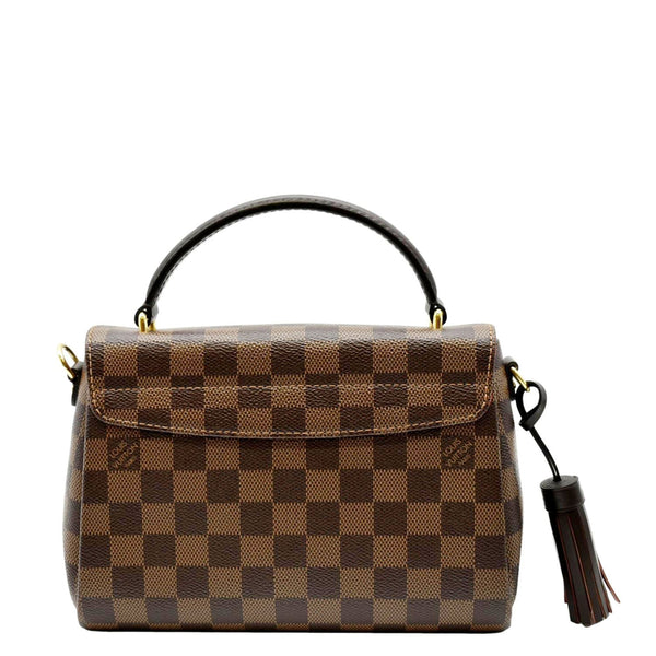 LOUIS VUITTON Croisette Damier Ebene Crossbody Bag Brown