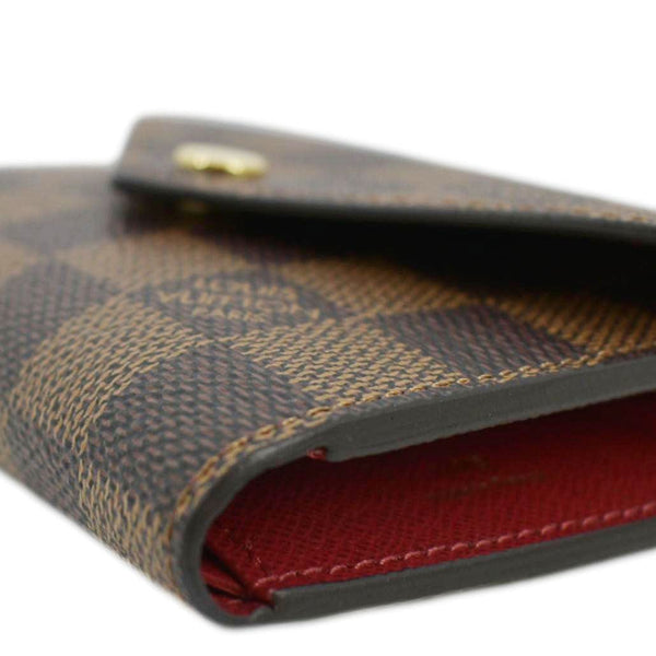 LOUIS VUITTON Victorine Damier Ebene Canvas Wallet Brown