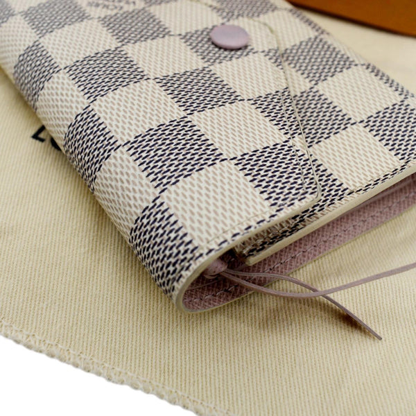 LOUIS VUITTON Victorine Damier Azur Wallet White