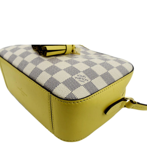 LOUIS VUITTON Saintonge Damier Azur Crossbody Bag White