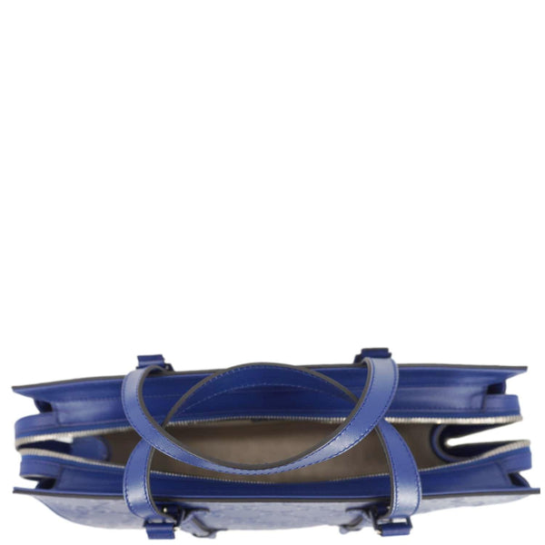 GUCCI Autre Marque GG Embossed Leather Tote Bag Blue 625774