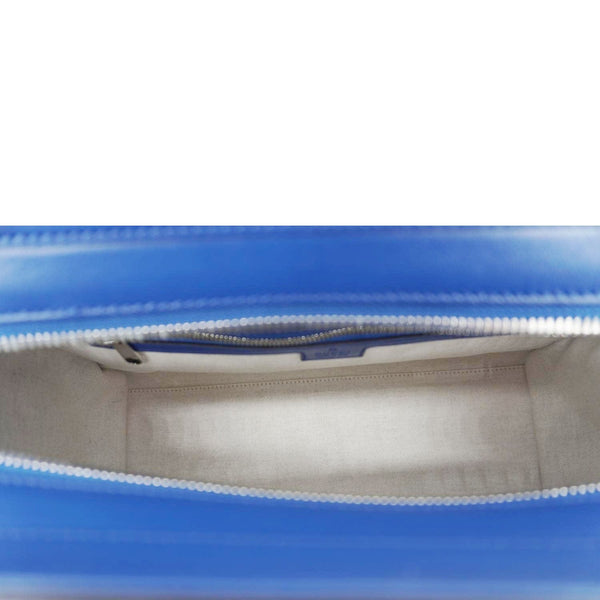 GUCCI Autre Marque GG Embossed Leather Tote Bag Blue 625774