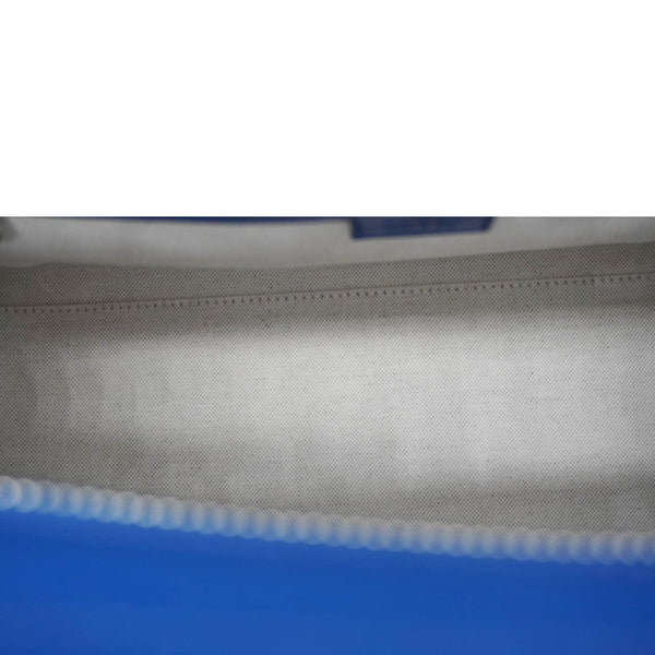 GUCCI Autre Marque GG Embossed Leather Tote Bag Blue 625774