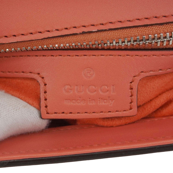 GUCCI Petite GG Mini Leather Chain Shoulder Bag Pink 739722