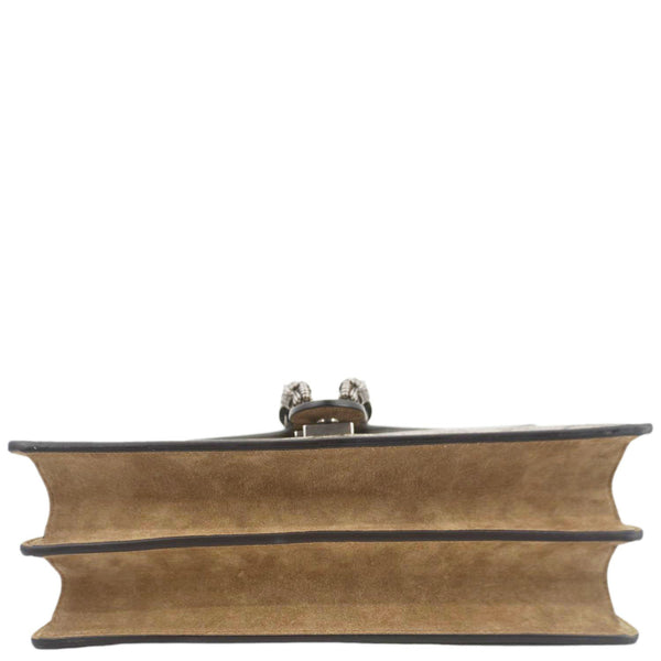 GUCCI Dionysus Medium GG Supreme Monogram Shoulder Bag Beige 403348