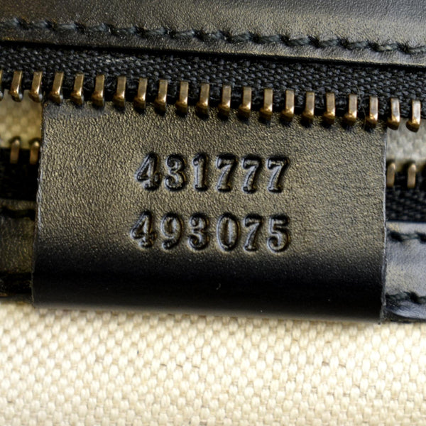 GUCCI Knight Malaga Kid Heart Medium Leather Crossbody Bag Black 431777