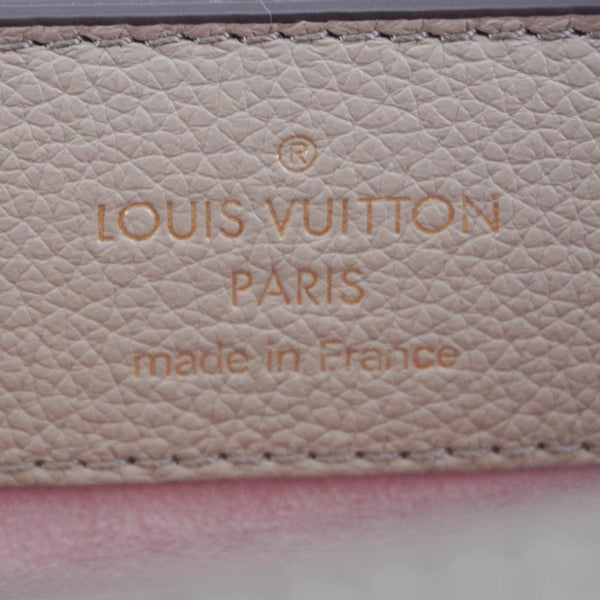 LOUIS VUITTON Lockme Ever MM Leather Shoulder Bag Greige