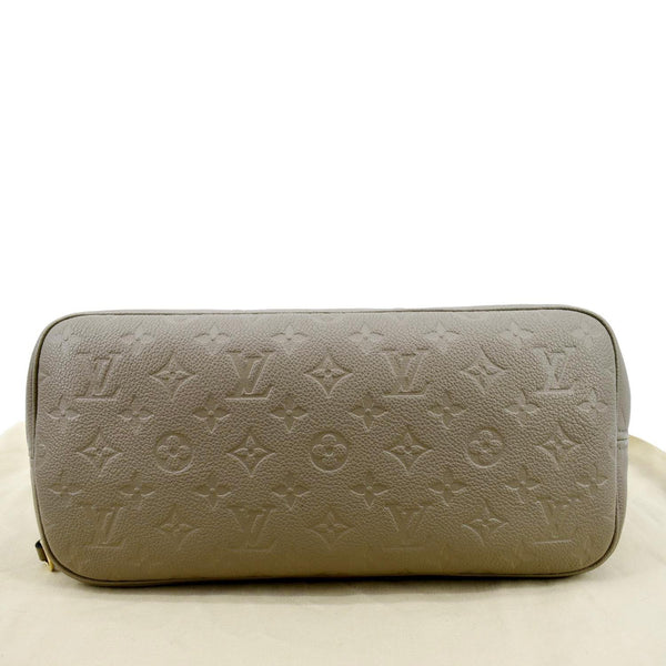 LOUIS VUITTON Neverfull MM Monogram Empreinte Tote Bag Tourterelle