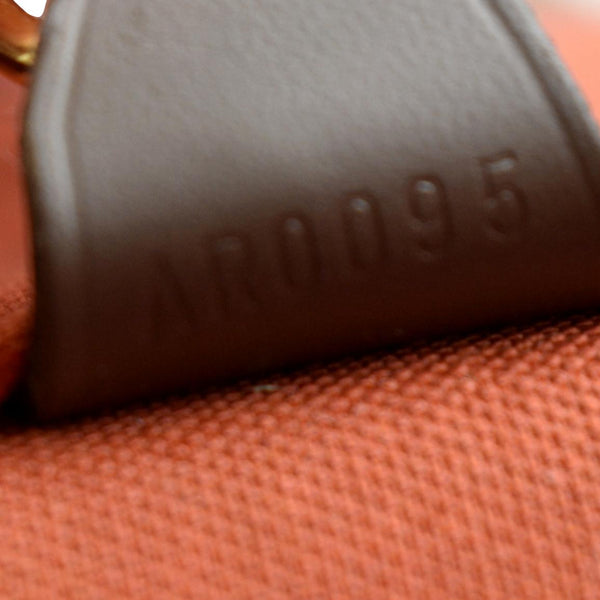 LOUIS VUITTON Greenwich PM Damier Ebene Travel Tote Bag Brown