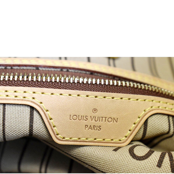 LOUIS VUITTON Neverfull MM Monogram Canvas Tote Bag Brown