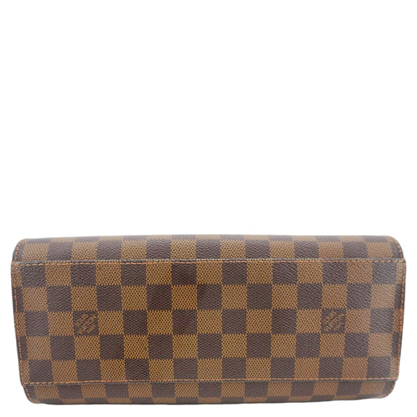 LOUIS VUITTON Triana Damier Ebene Satchel Bag Brown