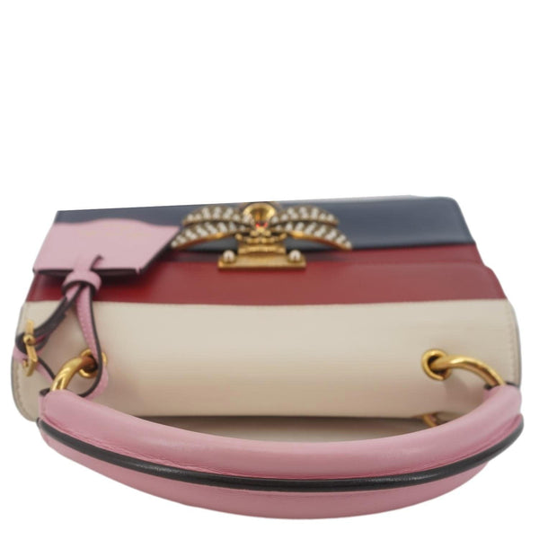 GUCCI Queen Margaret Bee Blind For Love Leather Shoulder Bag Multicolor 476541
