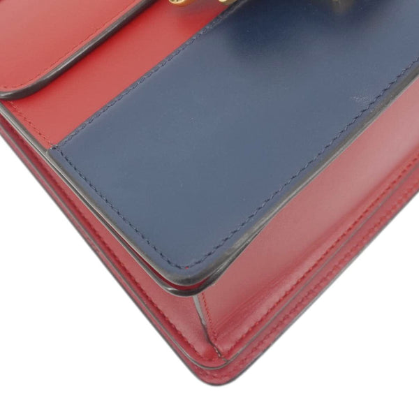 GUCCI Queen Margaret Bee Blind For Love Leather Shoulder Bag Multicolor 476541