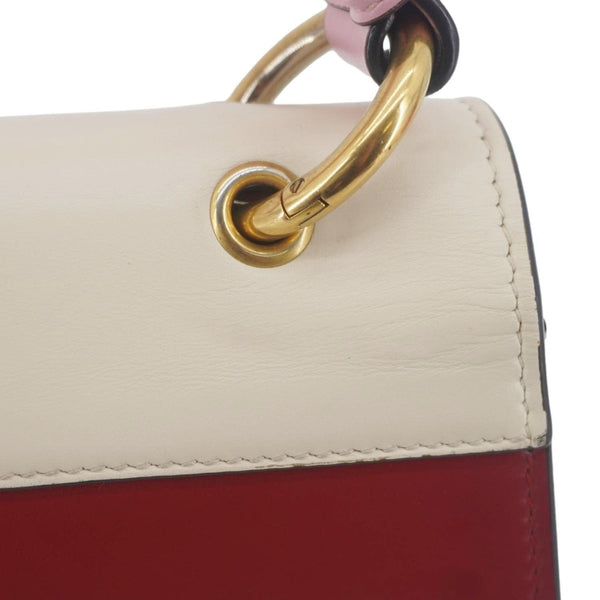 GUCCI Queen Margaret Bee Blind For Love Leather Shoulder Bag Multicolor 476541