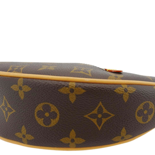 LOUIS VUITTON Loop Half Moon Monogram Canvas Shoulder Bag Brown